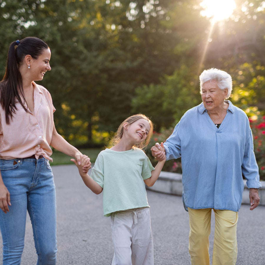 Walking with family